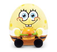 Snackles 5-inch Licensed Character SpongeBob Squarepants Plush by ZURU, Soft Doll and Cuddly Pillow Toy with Snack Accessory