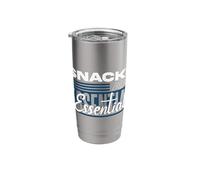 Snacks are Essential Statement Stainless Steel Insulated Tumbler