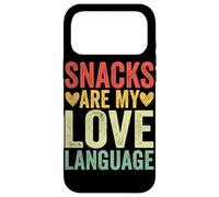 Snacks Are My Love Language Funny Food Case for iPhone 17 Pro Max
