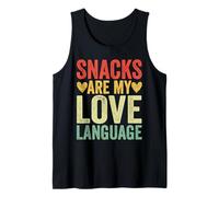 Snacks Are My Love Language Funny Food Tank Top