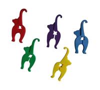 Snacks Bag Clips Printed Bread Bag Closures for Chip Cereal Cats/Dog Food Preservation Kitchen Essential Snacks Organizers