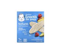 Snacks for Baby, Teethers, Gentle Teething Wafers, 7+ Months, Mango Raspberry