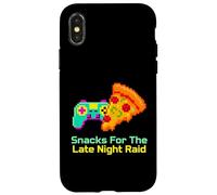 Snacks For The Late Night Raid Gamer Case for iPhone X/XS