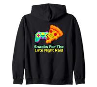 Snacks For The Late Night Raid Gamer Zip Hoodie
