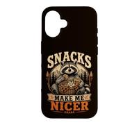 Snacks Make Me Nicer Feral Raccoon Fast Food Snack Lover Case for iPhone 16
