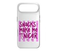 Snacks Make Me Nicer Funny Food Lover Saying Case for iPhone Air