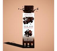 SNACKSY - Vegan Chocolate, Raw Bars (40g (Pack of 1), Dark)