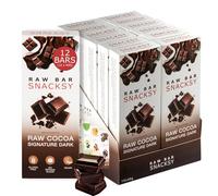 Snacksy Vegan Chocolate - Signature Dark Raw Bars Multipack (12 x 40g Boxes) | Gluten Free, Dairy Free, Refined Sugar Free & Kosher Cacao Snack with Antioxidants | Luxury Boxed Choccy Treat or Gift