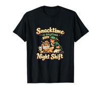 Snacktime is Anytime Night Shift Nurse Graphic T-Shirt