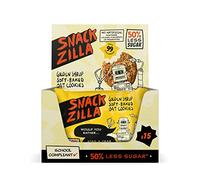 Snackzilla Golden Syrup Oat Cookies (Pack of 15 x 30g) - 50% Less Sugar Cookies Oat Biscuits Multipack Soft Baked Lunch Box Snacks Healthy Snacks for Kids Vegan Biscuits Individually Wrapped