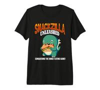 Snackzilla Unleashed Conquering The Binge-Eating Game Premium T-Shirt