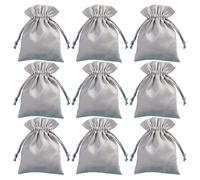 Snadulor 30 PCS Grey Velvet Drawstring Bags Jewelry Pouches Jewelry Gift Bags Pouches Party Wedding Favors,3.1x3.9 inch