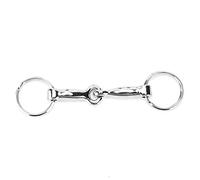 Snaffle Bit Keychain, Horse Bit Key Knot Single Connector Pelham Keychain D Shaped Snaffle Bits Keychain D Ring Horse Key Ring for Bag Key Decoration Pendant, 3.9x1In Sliver