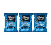 Snaffling Pig - Perfectly Salted Pork Crackling Packets 40g (Pack of 3)