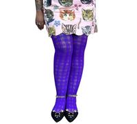 Snag Tights Checkmate, Enchanted, Size E - Women’s Patterned Tights with Gingham Design - Ladder Resistant