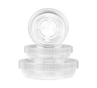 SNAGAROG 18 Pcs Clear Plant Saucers Plastic Plant Drip Trays Round Flower Pot Saucers Trays Clear Saucer Plant Pot Saucer Trays with 3 Different Sizes for Indoor Outdoor Garden Flower Plants