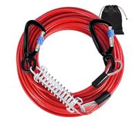 Snagle Paw Dog Leads for Yard 70FT-1000LBS Break Strength,Heavy Duty Tie Out Cable for Dogs with Swivel Lockable Hook & Spring,Chew Proof Dog Chain for Outside,Dog Run Cable for Medium Large Dogs