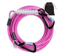 Snagle Paw Dog Tie Out Cable 3m-1000LBS Break Strength,Heavy Duty Dog Leads for Yard with Shock Absorbing Spring & Swivel Hook,Pet Leash Cable for Outside,Line Tether for Small Large Pets