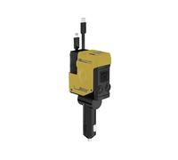 SNAHLPER 4 in 1 Retractable Phone Charger for Hyundai I10 2014-2021, Cigarette Lighter Adapter Socket Splitter, with 2 USB-C USB-A Port Compatible,Yellow