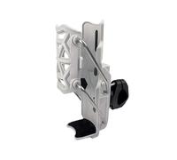 SNAHLPER Adaptive Motorcycle Water Bottle Cage for Triumph Daytona 660 (Sport) 2024, Adjustable Handlebar Crash Bar Mount Cup Cage, 360° Rotating, Automatic Clamping,White