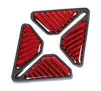 SNAHLPER Car Door Edge Protector for MG MG3 MG5 MG6 MG7 GT ZS HS RX5 2000-2023 2024, Carbon Fiber Car Door Guard Corner Edge Decorative Stickers, Car Door Anticollision Edge Trim,Red