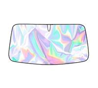 SNAHLPER Laser Car Windshield Sun Shade for Porsche Macan 2015-2025, Foldable Reflective Uv Block Sun Visor, Heat Dust Windscreen Protector Fit,145 * 80cm