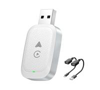 SNAHLPER Wireless CarPlay Adapter for Vauxhall Adam 2016-2020, 2 in 1 CarPlay and Android Auto Adapter, Convert Wired to Bluetooth Wireless Carplay,White