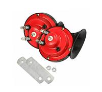 Snail Air Horn Train Horn Kit Motorcycle Electric 12V 300DB Super Loud Horns for Trucks Cars Bikes Boats Black Red 2PCS