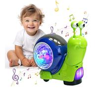 Snail Baby Toys, 2026 New Baby Toys Crawling Walking Snail Toys, Educational Learning Toy Crawling Toy for 1 2 3 Year Old Boys Girls Music Light Educational Snail Toy for 6-18 Months (Green)