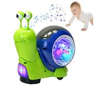 Snail Baby Walking Toy, Electric Sensory Sound & Music Interactive, For 1-3 Yrs (Green)