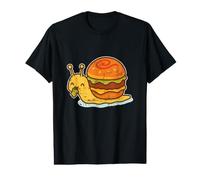 Snail Burger Shell Cartoon Value Graphic T-Shirt