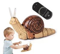 Snail Car Remote Toy - 15cm Electronic RC Crawling Snail, Cute Animal Robot Vehicle, Kids Educational Plaything, Smooth Motion Durable Shell | Interactive Novelty Gift Boys Girls Family Fun