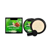 Snail Collagen CC Cream, Air Cushion CC Cream, Oil Control Concealer Moisturizing Foundation, Long Lasting Brightening Foundation Liquid (A)