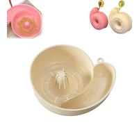 Snail Drain Basket,2025 Automatic Rotating Fruit Vegetable Washing Bowl with Strainer,Snail-Shaped Berry Washer Spinner Bowls, Portable Drainer Fruits Washing Basin for Home Kitchen Meal Prep (White)