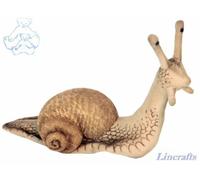 Hansa 5960 Brown Snail with markings Realistic Plush Toy