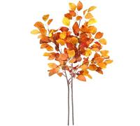 SNAIL GARDEN 2 Bunches 100CM Yellow Artificial Eucalyptus Leaves