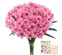 SNAIL GARDEN 3 Bunches 180 Blooms Pink Artificial Daffodils, 48 cm Silk Narcissus, Faux Daffodils for Home Garden Office Wedding Party Decor, DIY Flower Arrangements