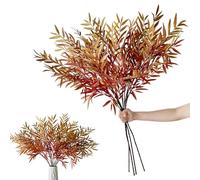 SNAIL GARDEN 4 Bundles Artificial Autumn Olive Leaves Branch, 105cm Long Stems Fake Fall Plants for Tall Vase, Autumn Decorations for Thanksgiving, Halloween, Table Centerpiece, Home Decor