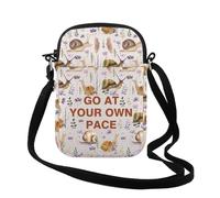 Snail Gift Snail Lover Gift Go At Your Own Pace Crossbody Bag Snails Handbag Gift for Mother Women (Own Pace Cr UK)