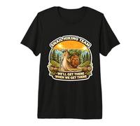 Snail Hiking Team We'll Get There When We Get There Slow Fun Premium T-Shirt