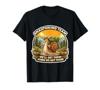 Snail Hiking Team We'll Get There When We Get There Slow Fun T-Shirt