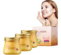 Snail Hydrating Anti-Wrinkle And Rejuvenating Cream,80 G Snail Mucin Moisturiser,Lightweight Moisturing Cream For Soft,Glowy Skin,For All Types (3pcs)