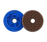Snail Lock Edge Grinding Wheel 100mm For Automatic Polishing Machines, Beveled Resin Disc For Marble Granite Concrete Floor Wet Use(200Grit)