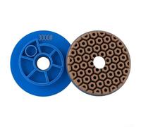 Snail Lock Edge Grinding Wheel 100mm For Automatic Polishing Machines, Beveled Resin Disc For Marble Granite Concrete Floor Wet Use(3000Grit)