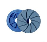 Snail Lock Edge Grinding Wheel 125mm For Automatic Polishing Machines, Beveled Resin Disc For Marble Granite Concrete Floor Wet Use(Grit 200)
