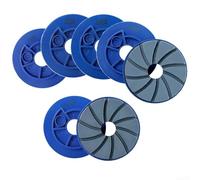 Snail Lock Edge Grinding Wheel 5 Inch for Marble Granite Polishing, 125mm Resin Disc for Concrete Floor Automatic Edging Machine, Wet Use(GRIT 400)
