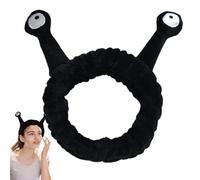 Snail Makeup Headband, Pack of 2 Cute Animal Spa Headband with Cartoon Snail Shape, Funny Elastic Snail Spa Headbands, Hair Accessories for Girls and Women Washing Their Face