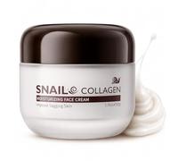 Snail Mucin Face Cream & Hydrolyzed Collagen Daily Moisturiser for Deep Hydration, Snail Secretion Filtrate Facial Moisturising Cream for Dry Skin, Fine Lines and Smooth Texture, Mature Skin Care, 50g
