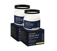 Snail Mucin Moisturiser Cream, with 99.5% Snail Mucin Extract, Deep Hydration, Moisturizer Wrinkle, Lightweight for Dry Skin (2 PCS, A)