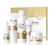 Snail Mucin Skincare Sets for Teenage Girls - 5PCS Korea Snail Skincare Set - Hydrating & Glowing Skincare Gift Set with Cleansing Gel, Toner, Eye Cream, Face Serum & Face Cream - Anti-Ageing